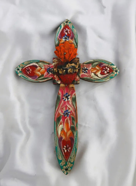 Hand painted wall cross