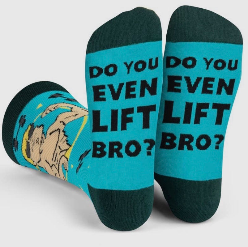 Do you even lift bro socks