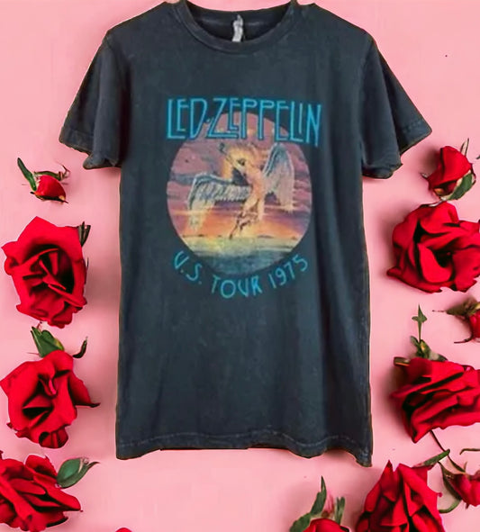 Led Zeppelin Acid Wash Tee