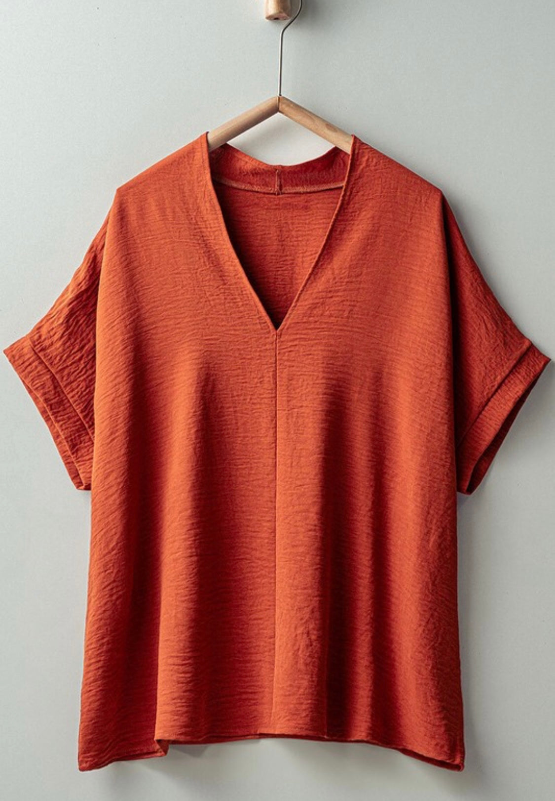 Burnt orange urban top