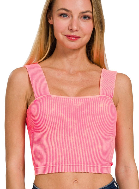 Texas Hold’em Ribbed Crop Tank