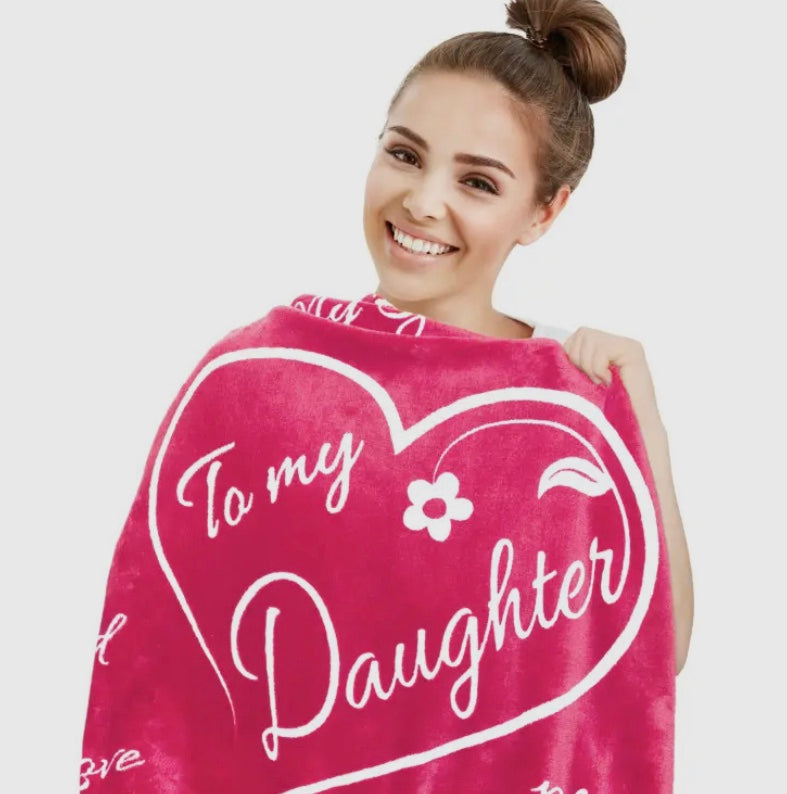 Mother Daughter Love blanket