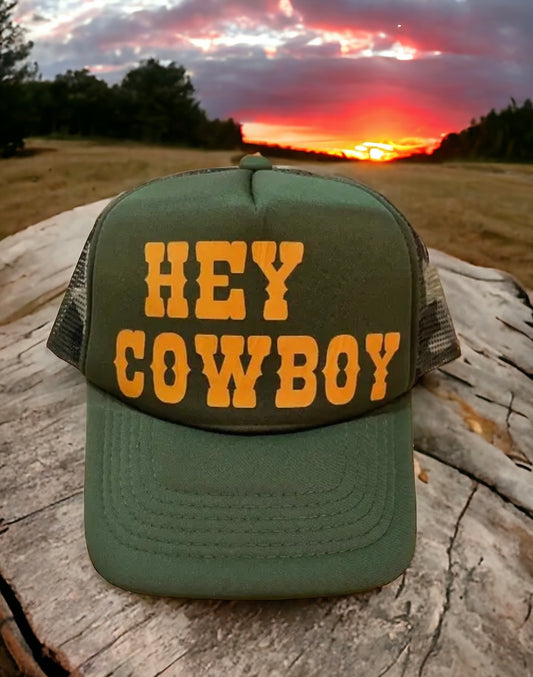 Hey Cowboy Trucker Hat