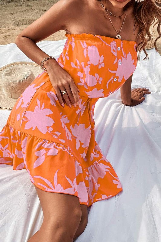 Pool side romper dress