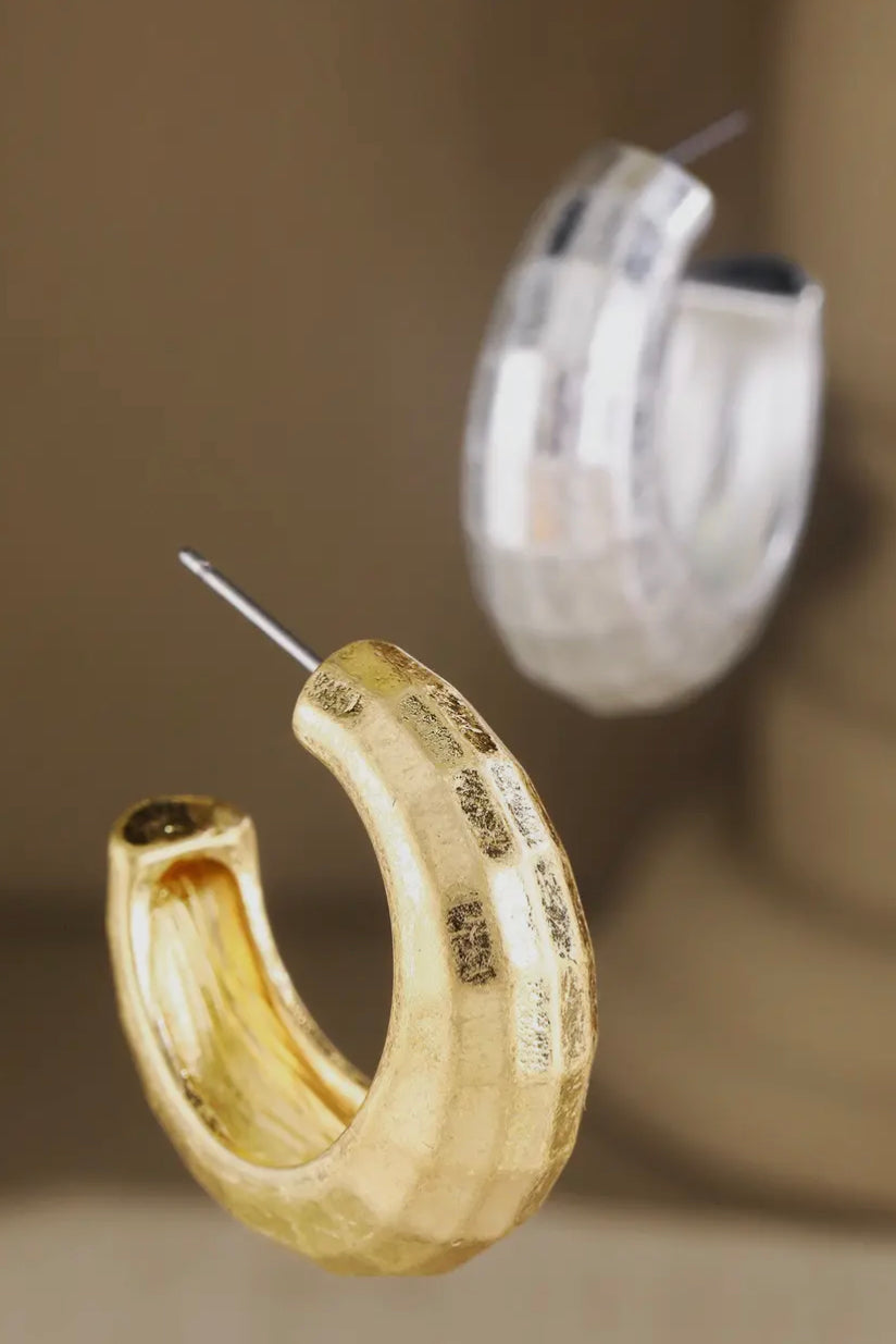Bold hoop earrings