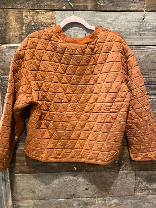 Quilted sweater