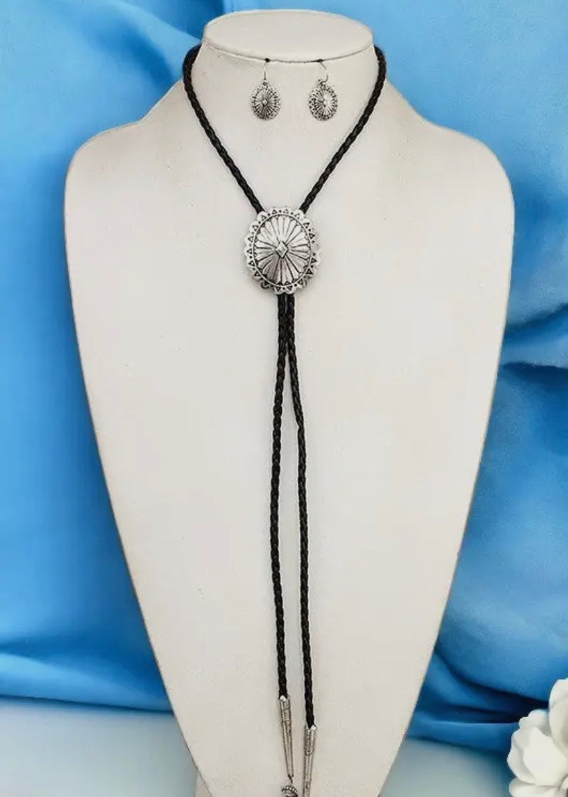 Concho slider necklace