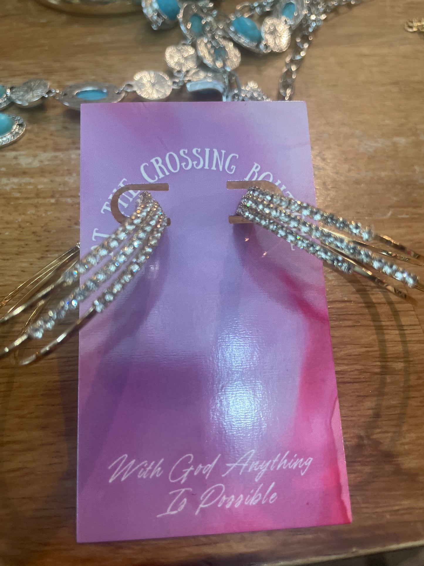 Triple hoop earrings