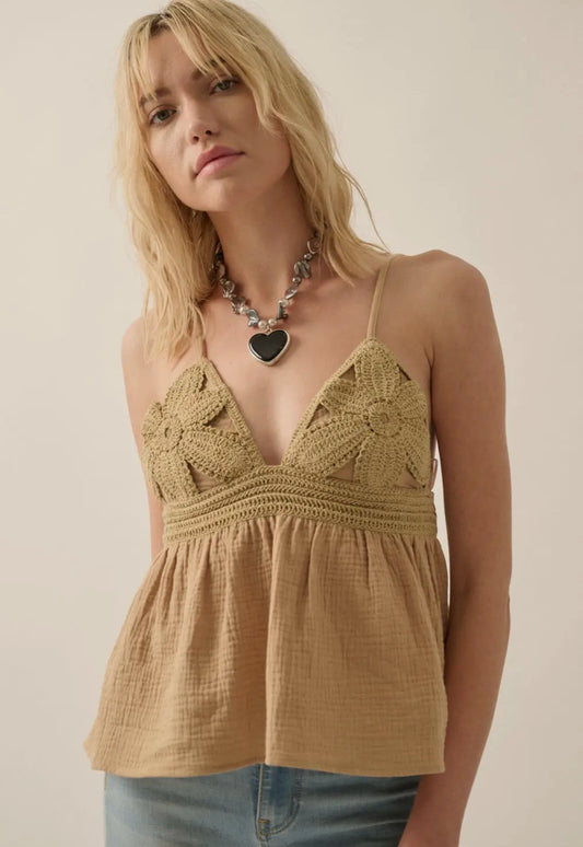 Crinkle crochet top