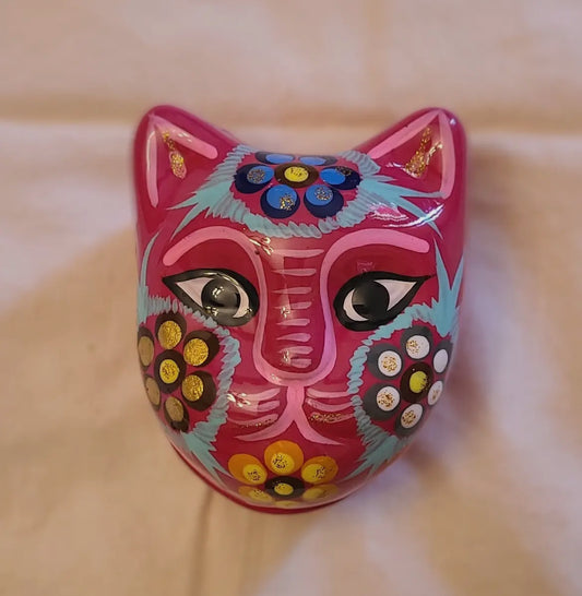 Ceramic cat face