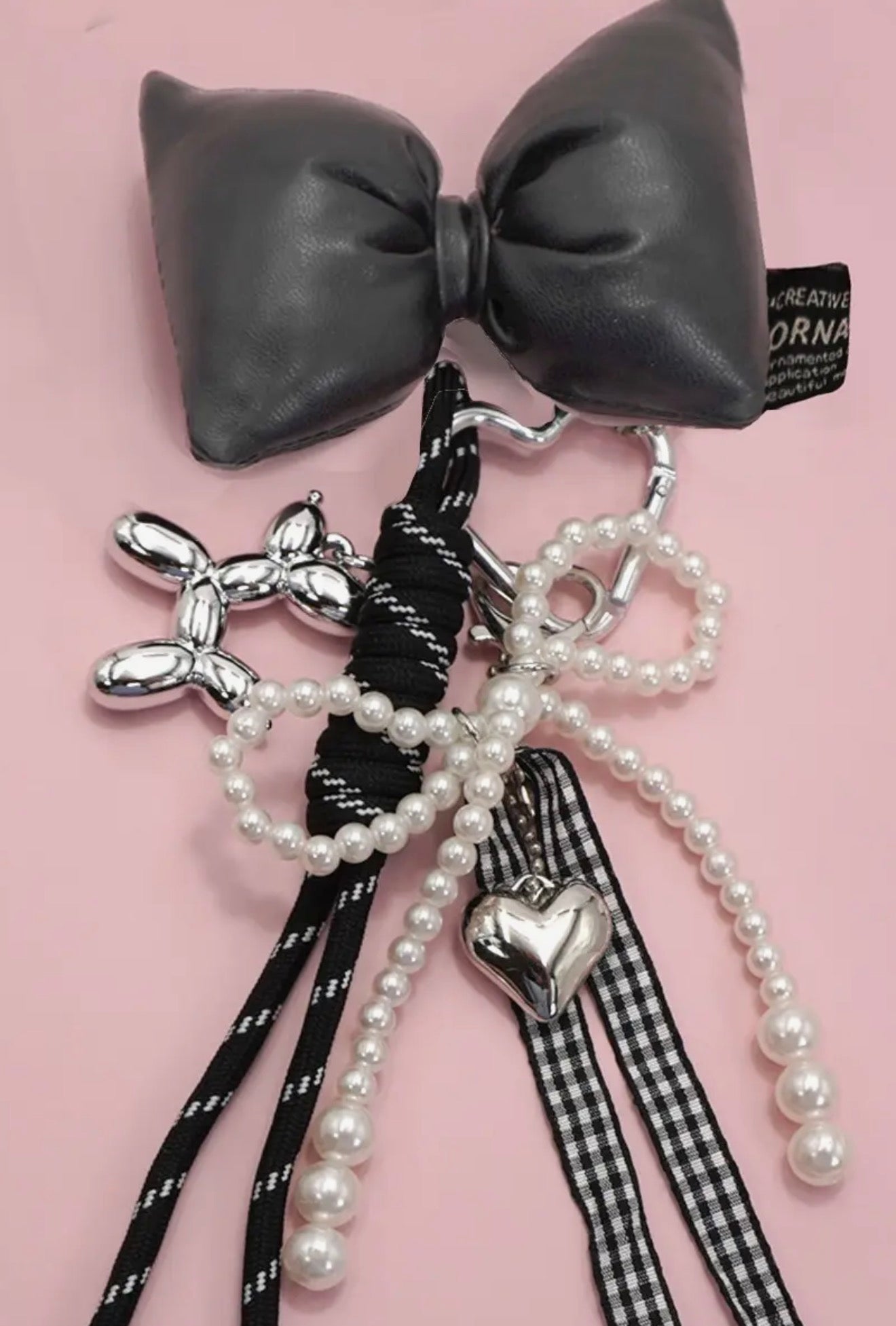 Trendy rope bag charm