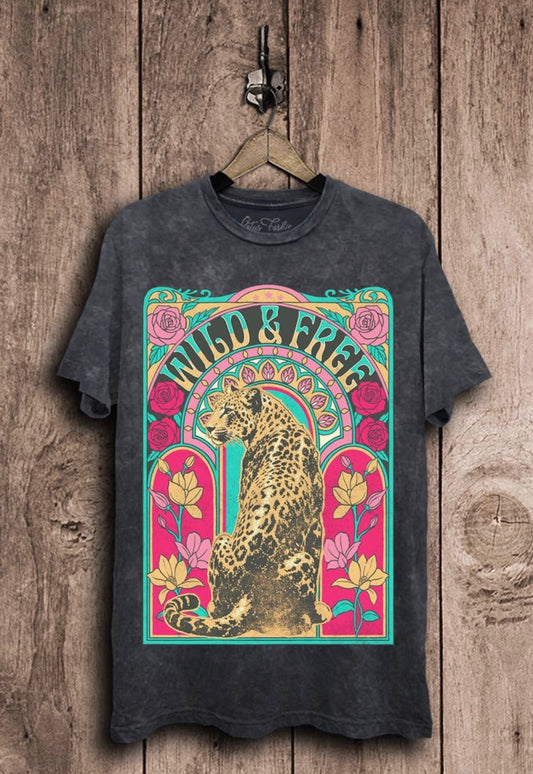 Wild & Free graphic top