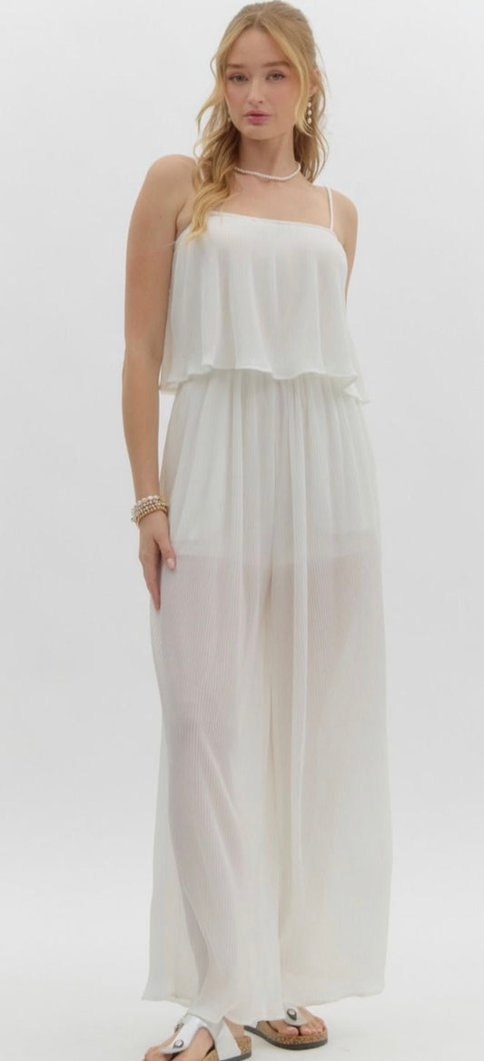Spaghetti strap jump suit