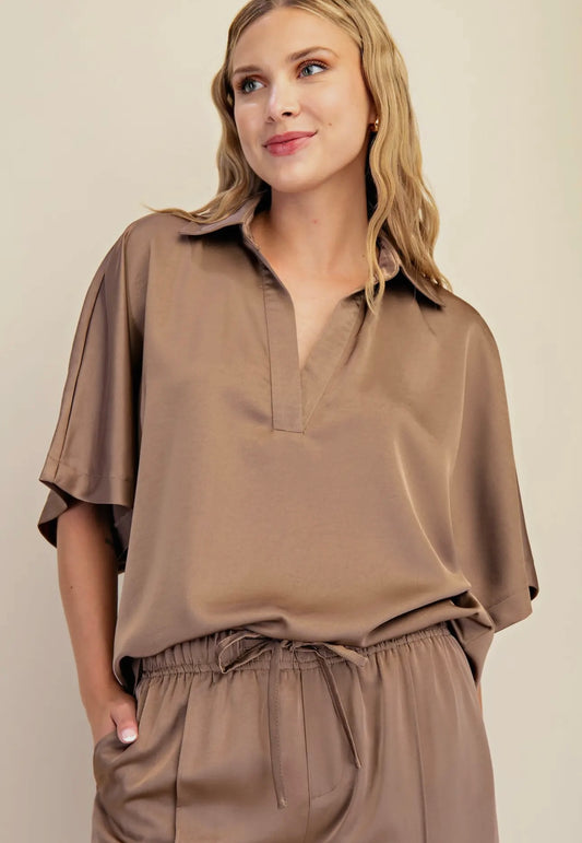 Mocha Chaga Blouse