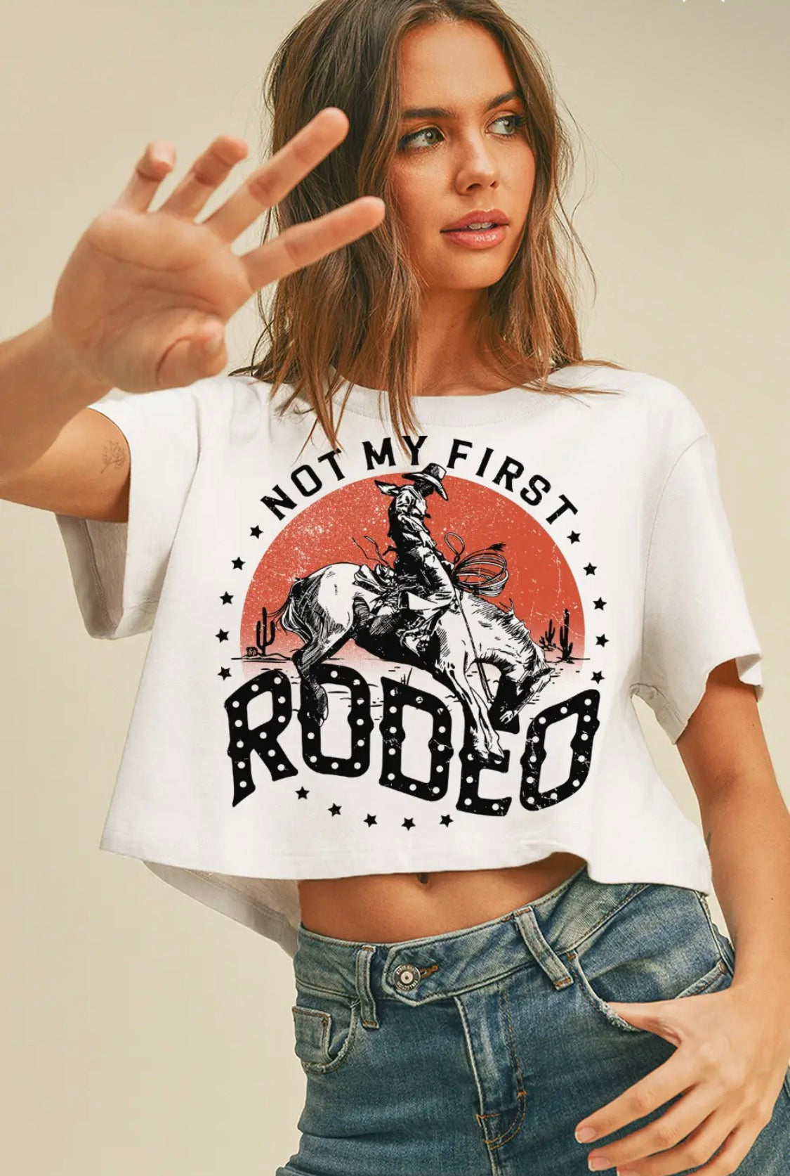 Cowboy Club Crop Shirt