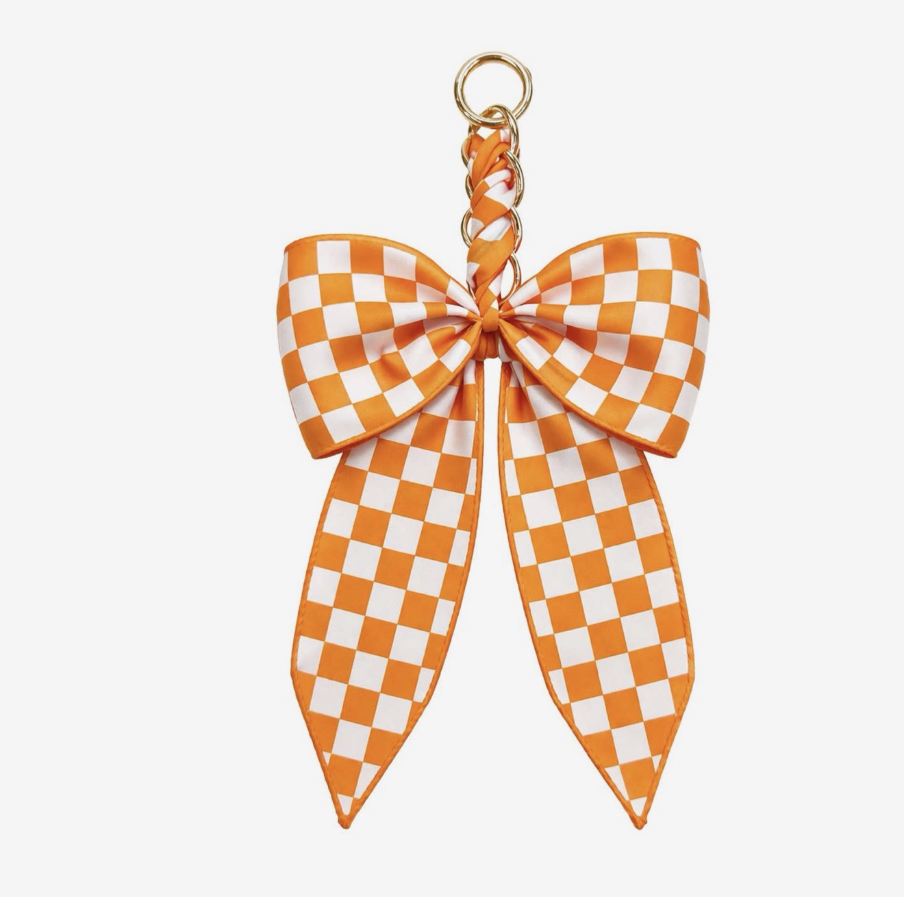 Game Day checkered bow charm