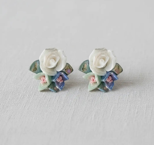 Baby rose studs