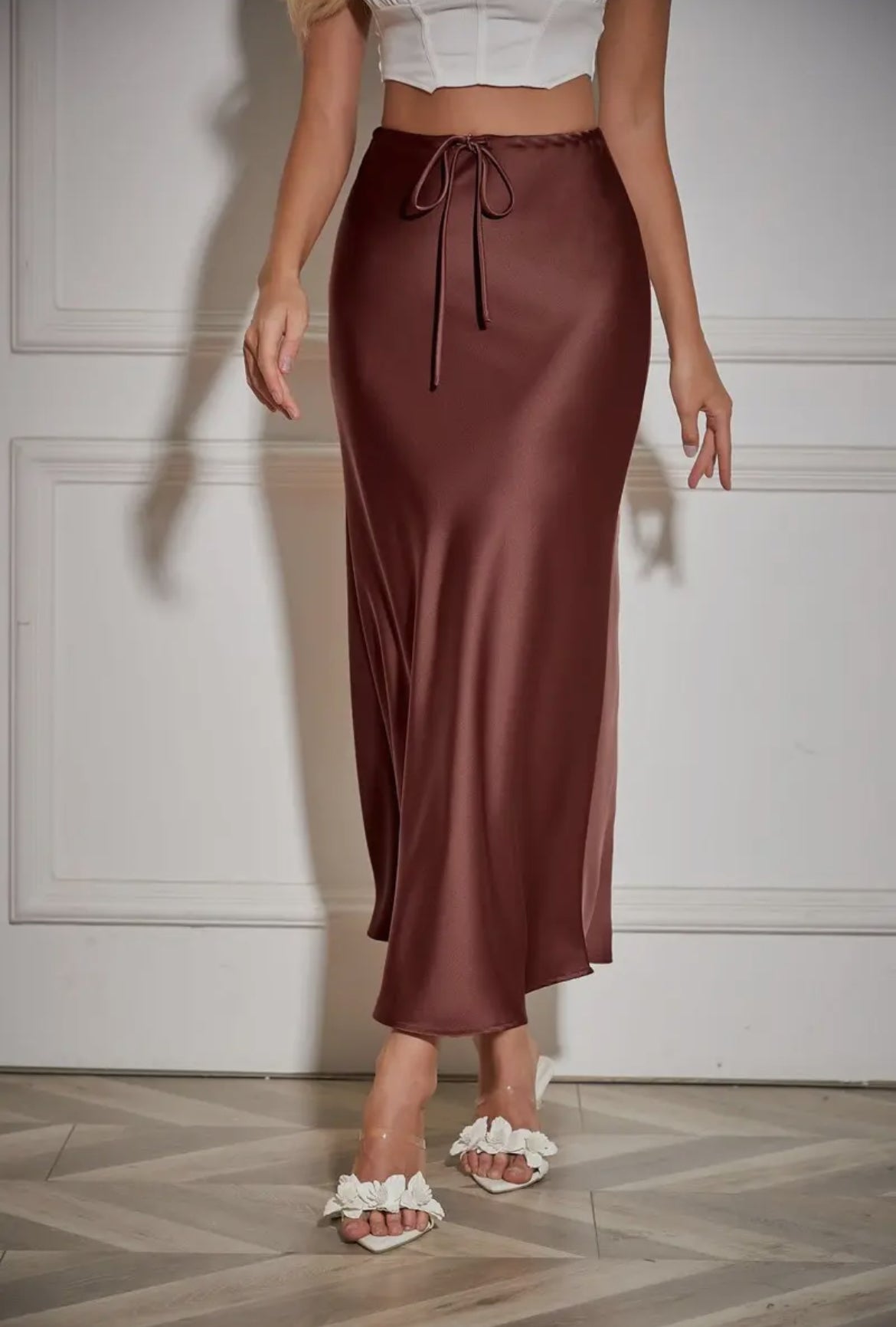 Drawstring skirt