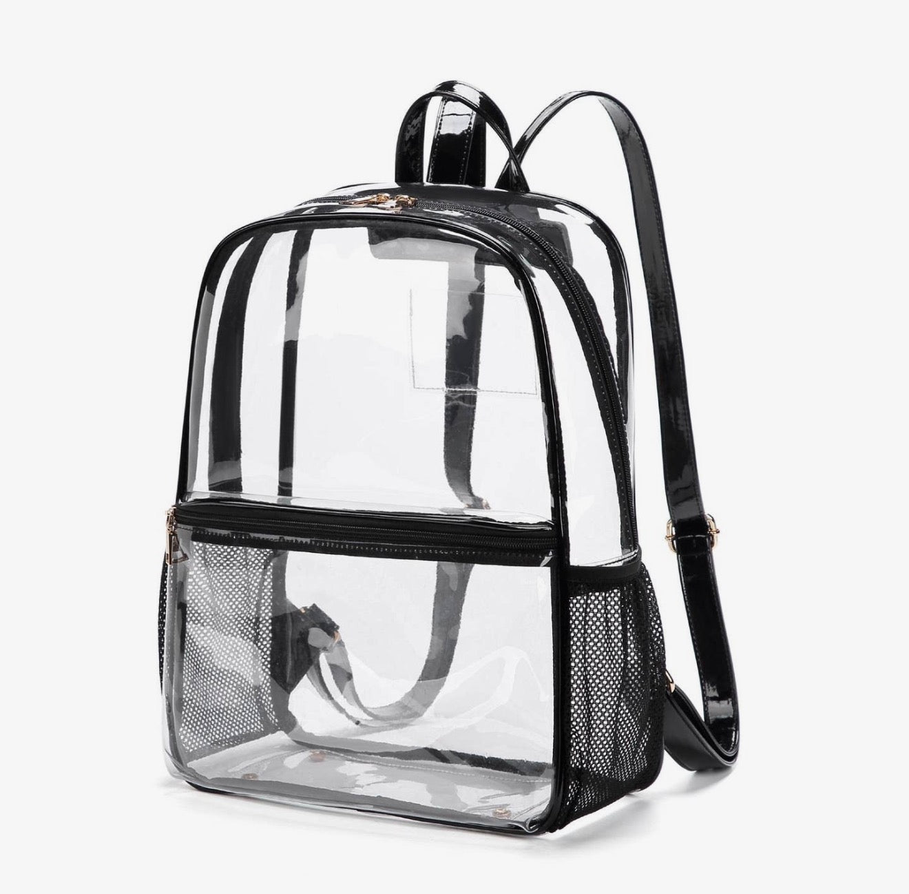 Bailey black clear back pack