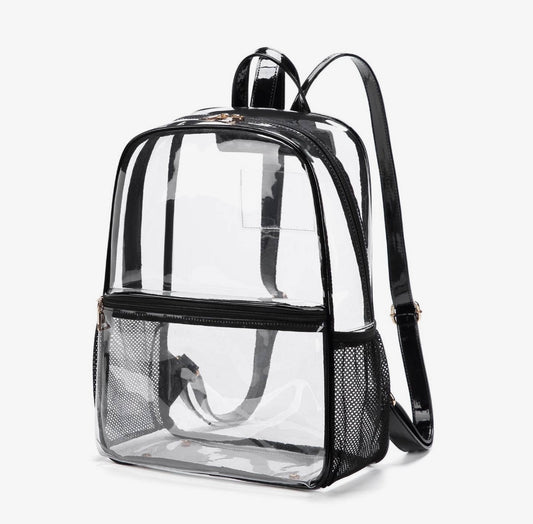 Bailey black clear back pack