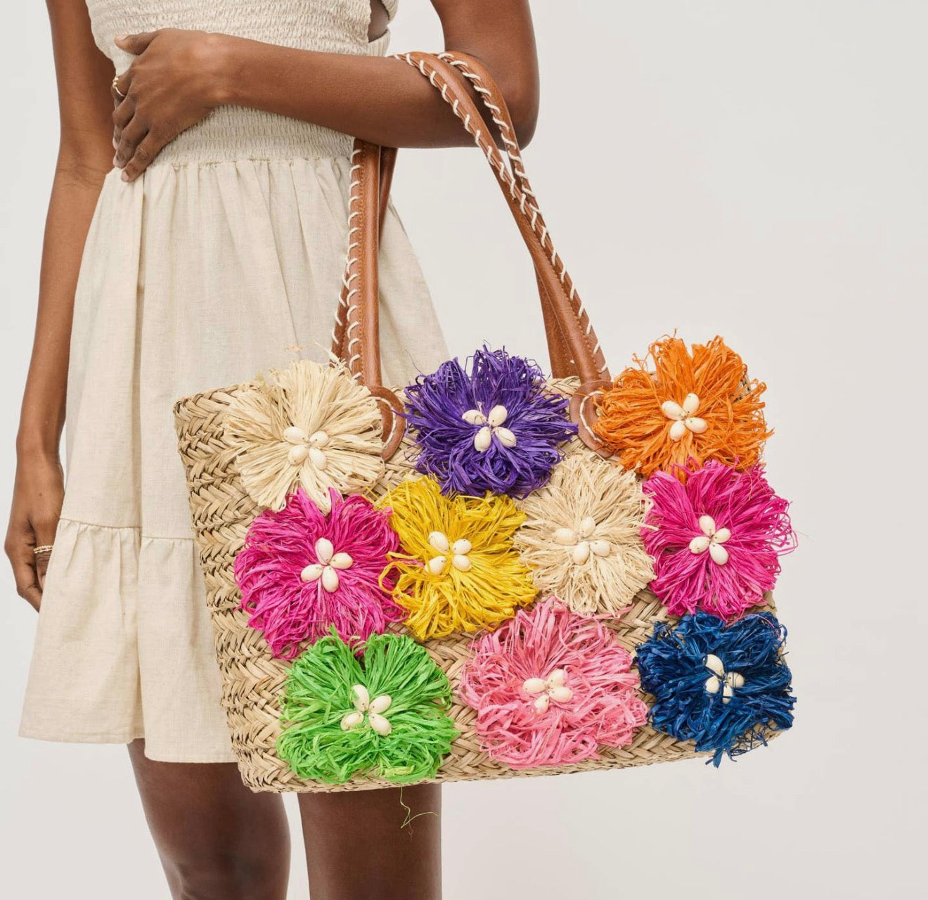 Queens floral tote