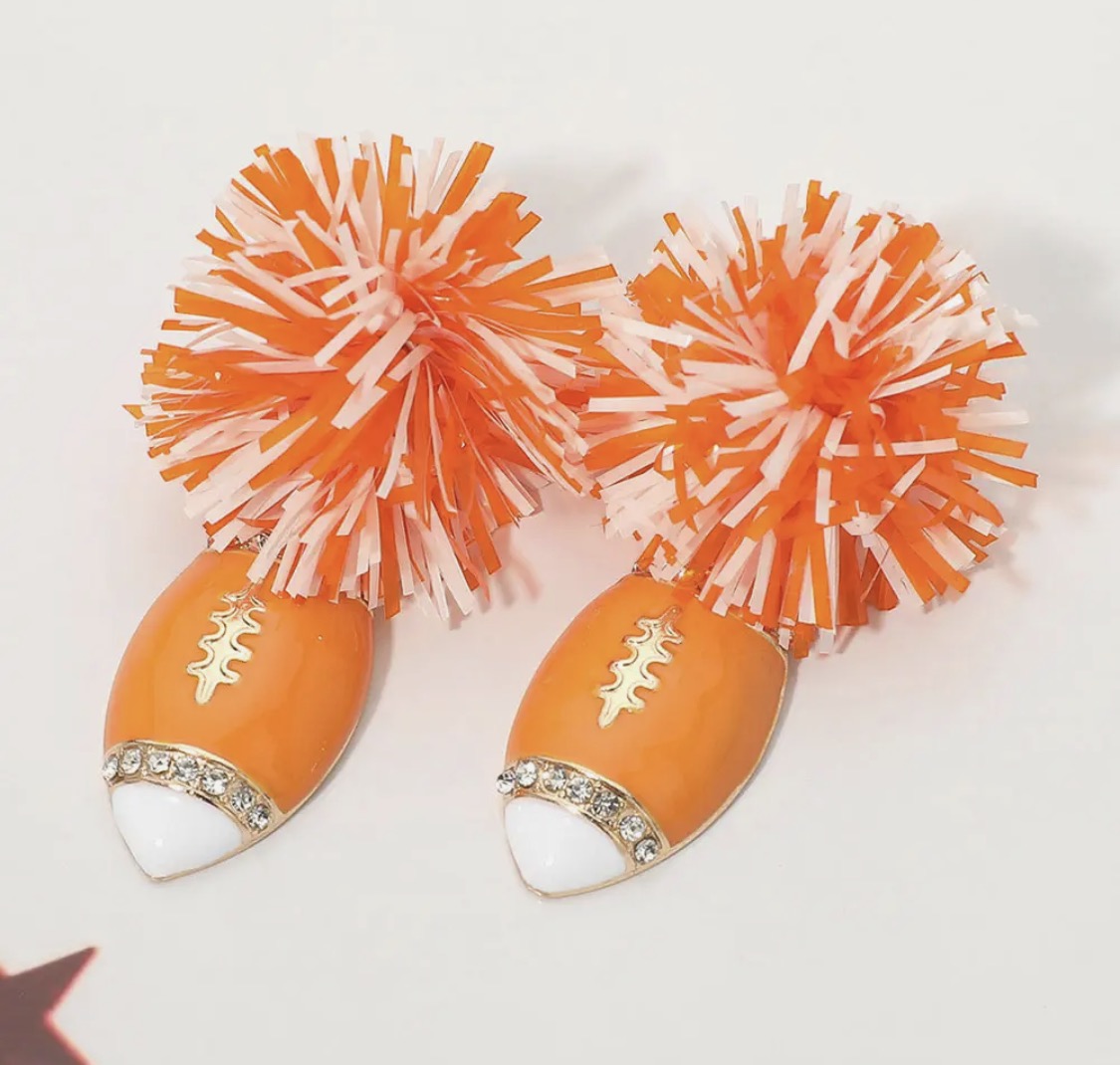 Beeville Trojans pompom Earrings