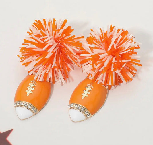 Beeville Trojans pompom Earrings