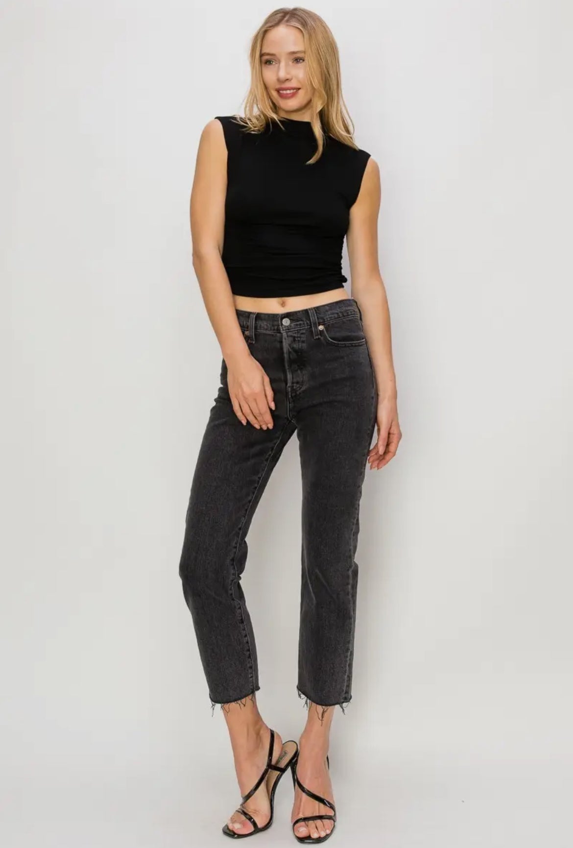 Cap sleeve crop top