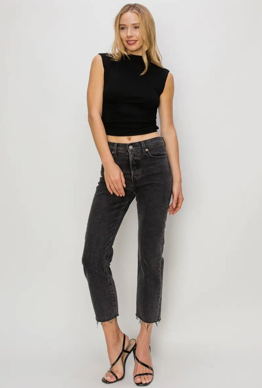 Cap sleeve crop top
