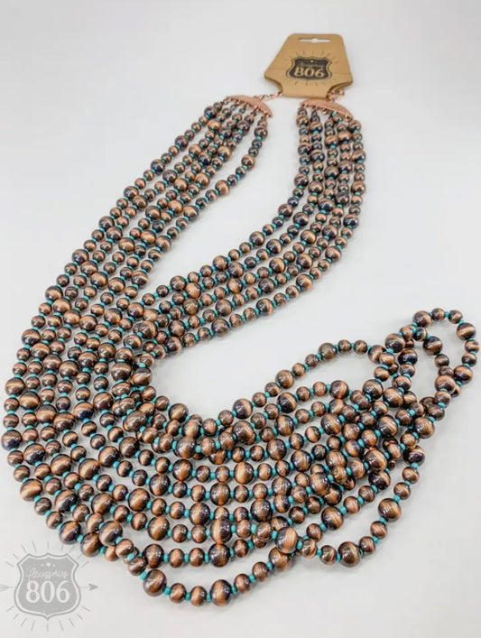 5 strand beaded necklace