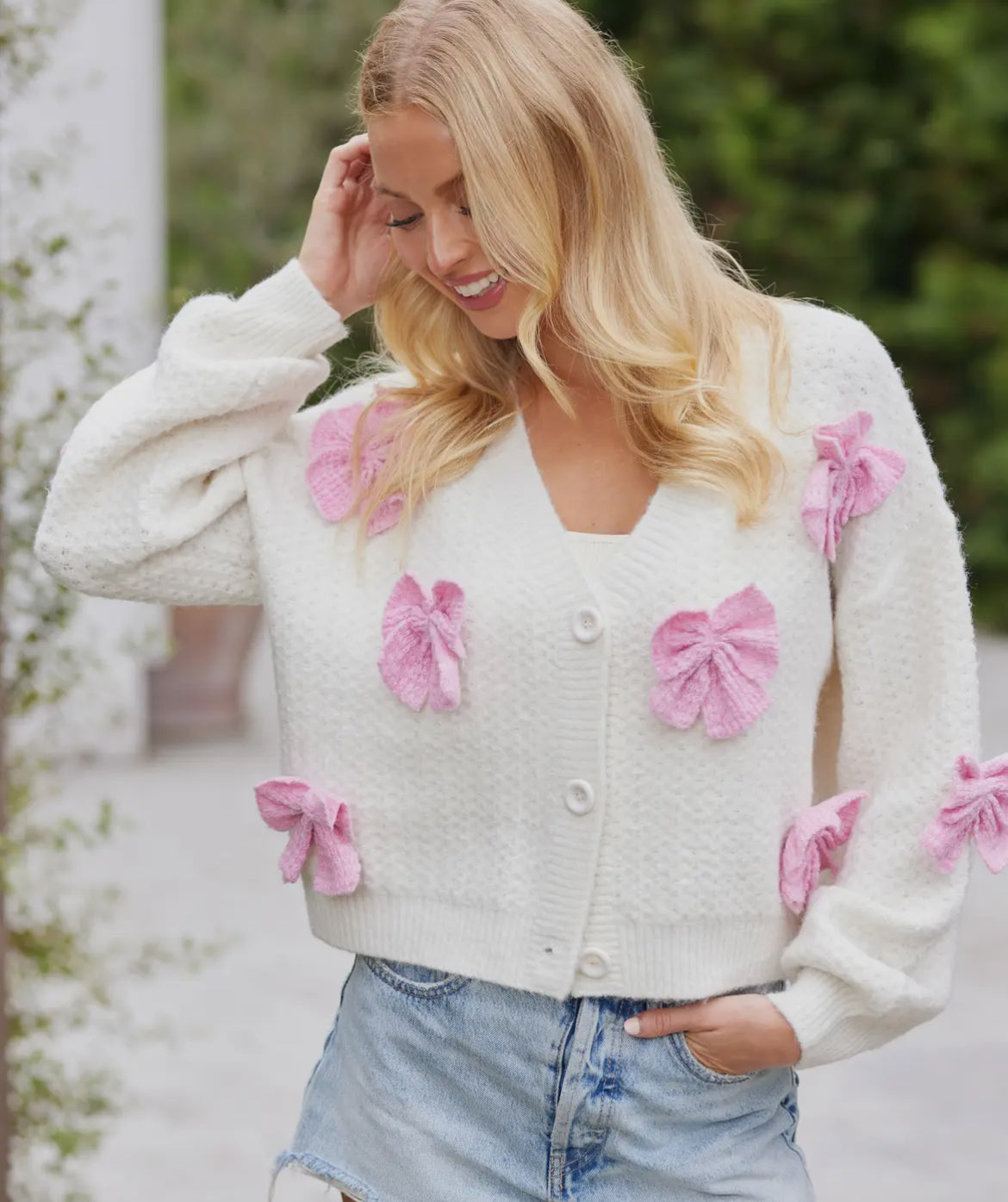 Ribbon cardigan