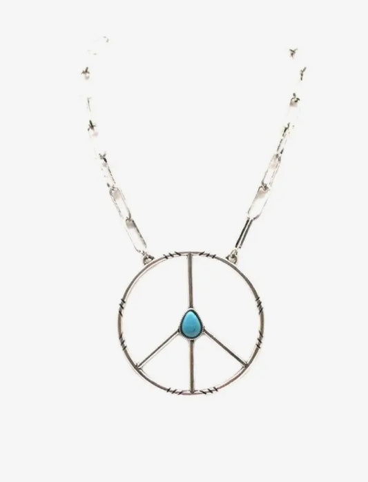 Western peace necklace