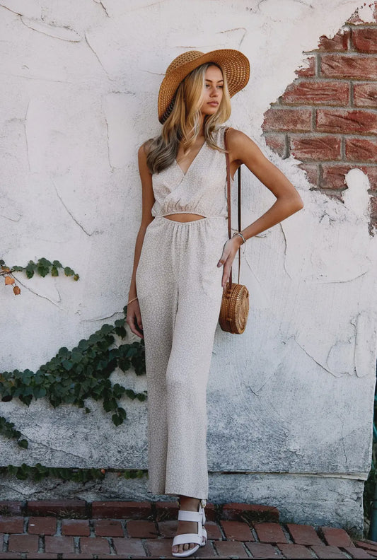 Floral print jumpsuit