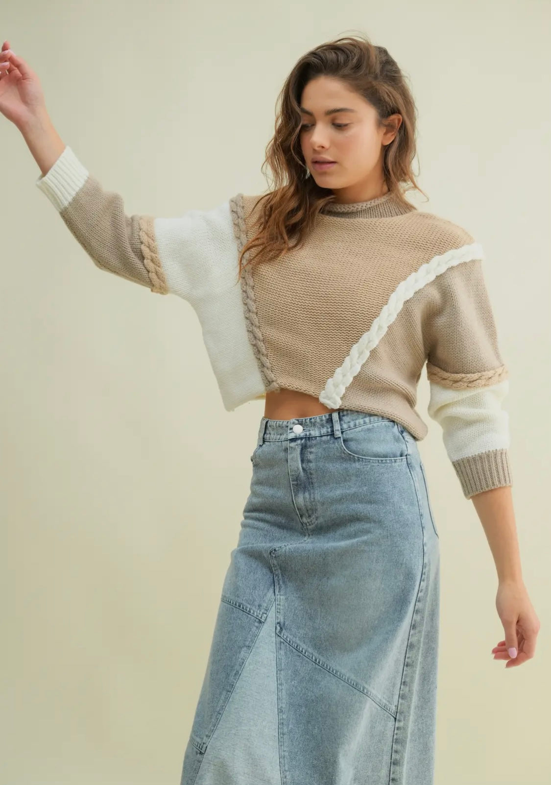 Julie Multi Crop Sweater