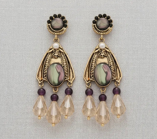Vintage lamp earrings