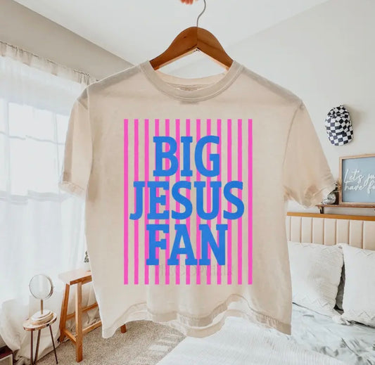 Big Jesus Fan Boxy Crop
