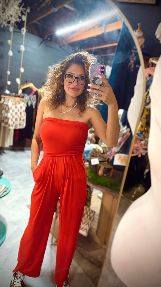 Crimson Rogue & Radiant Jumpsuit