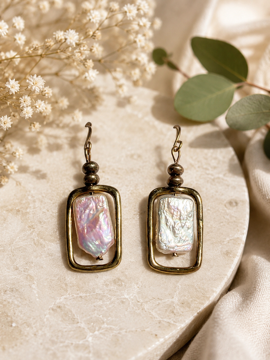 Blushing Pearl Earrings