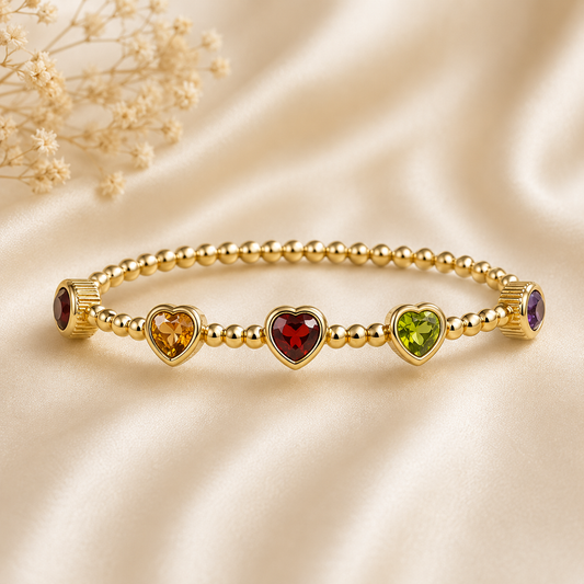 Golden Heartbeat Bracelet