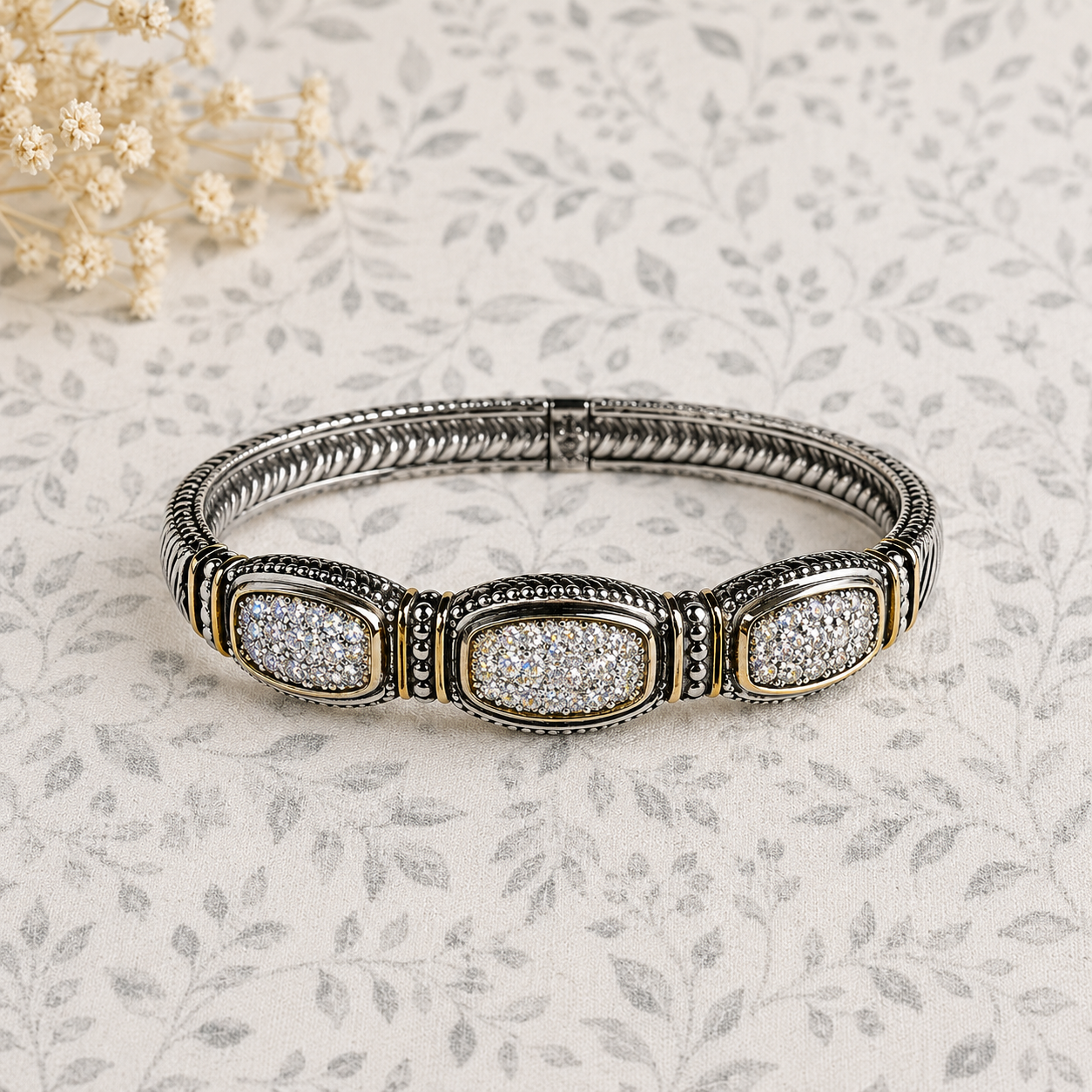 Midnight Sparkle Cuff Bracelet