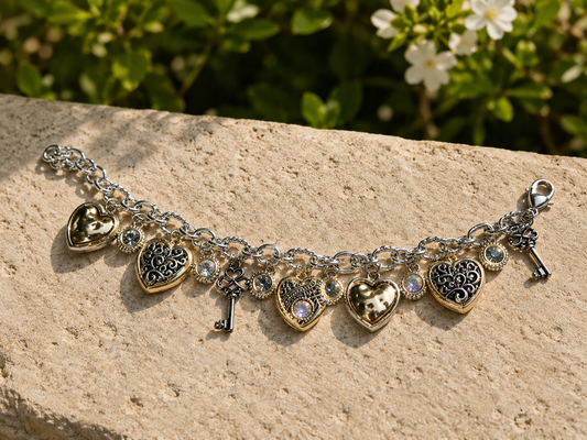 Key to My Heart Charm Bracelet