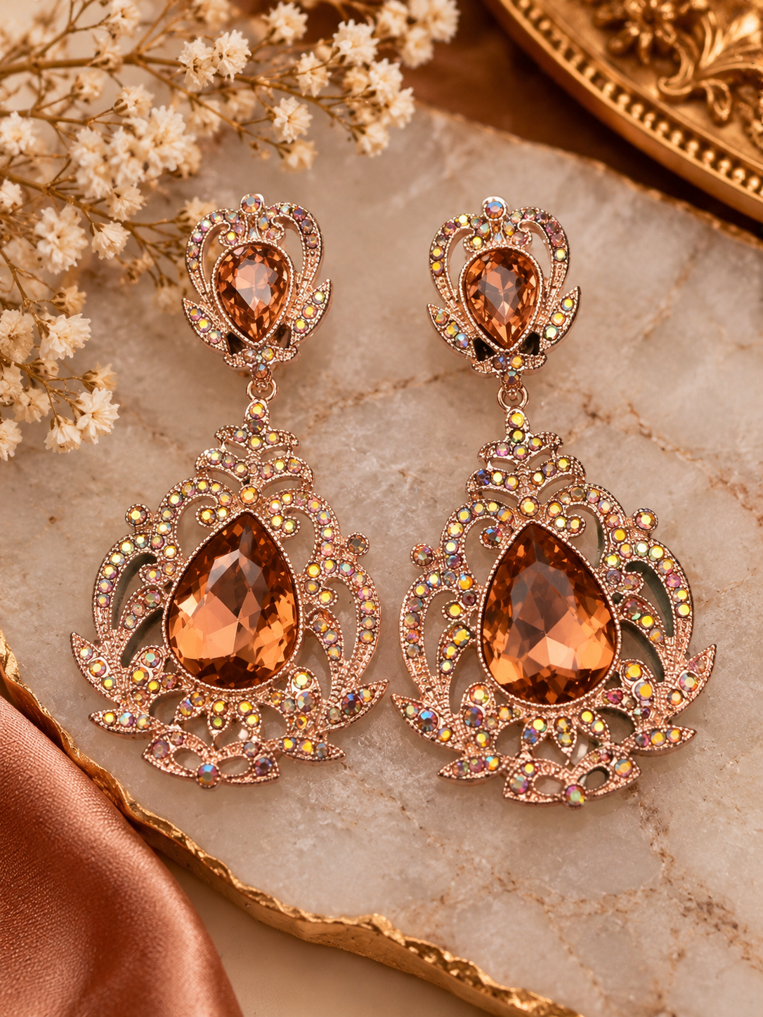 Amber Romance Earrings