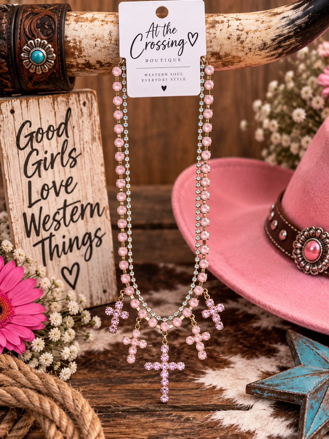 Pretty in Faith Cross Necklace