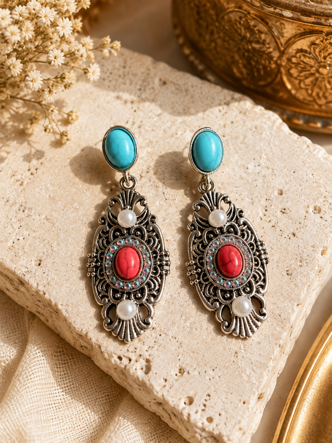 Indian drop earrings
