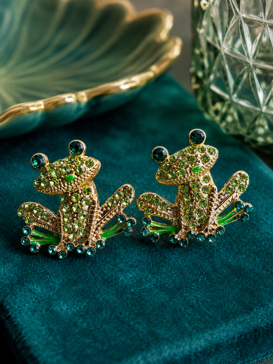 Frog love earrings