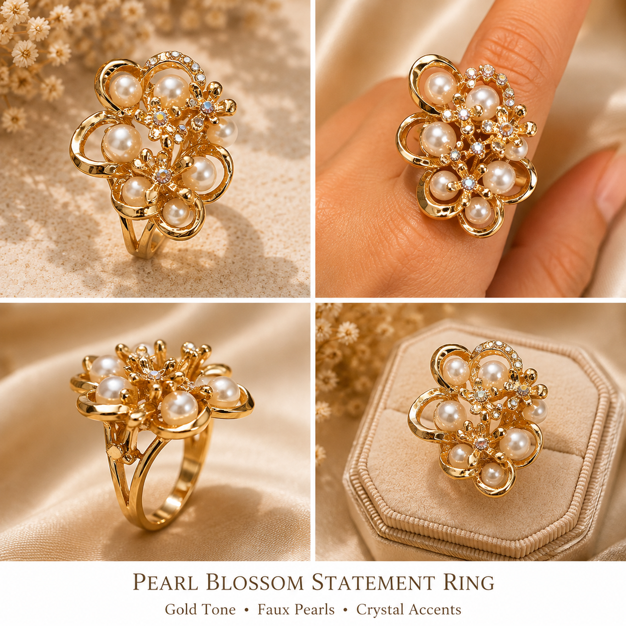 Pearl Blossom Ring