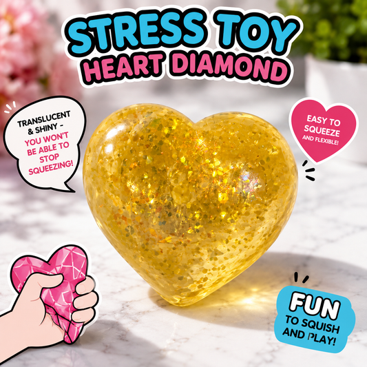 Heart diamond stress toy
