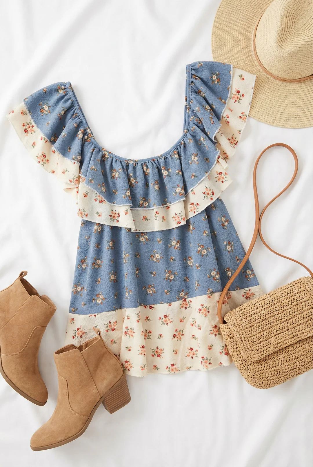 Floral block dress