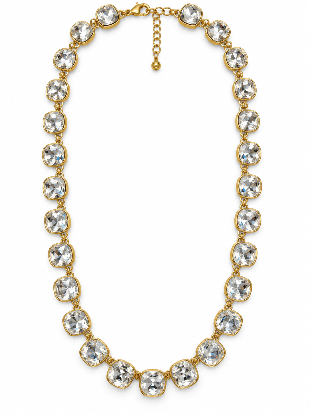 Golden Crystal Glow Necklace