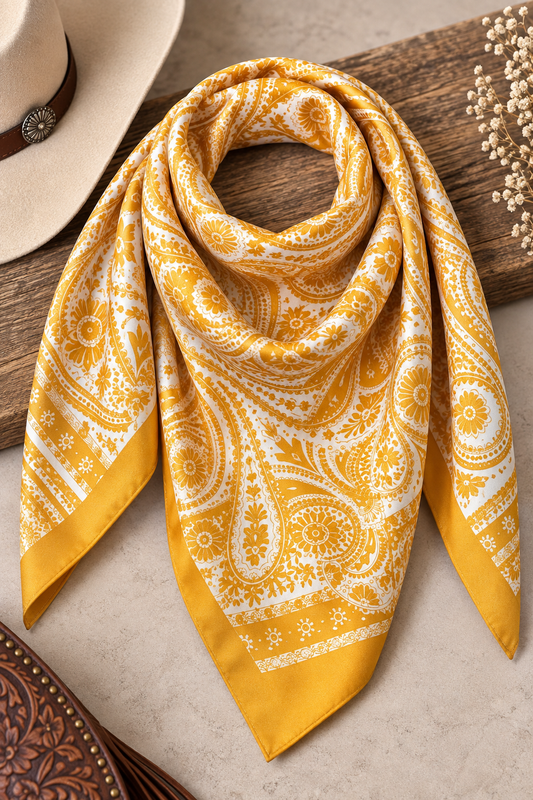 Golden Hour Paisley Wild Rag